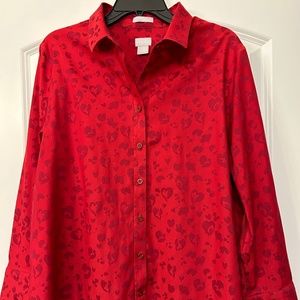 Perfect Valentines Blouse/Shirt - Almost New